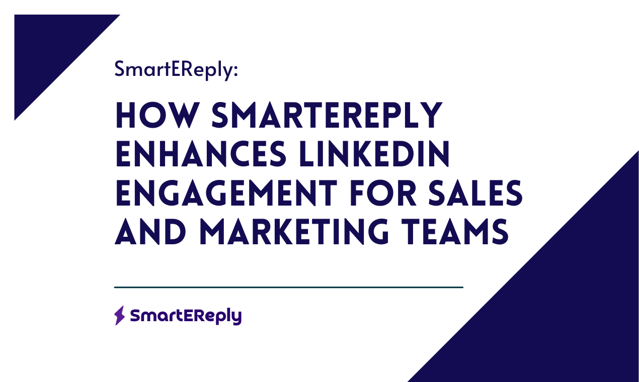 Discover how SmartEReply revolutionizes LinkedIn engagement for sales and marketing teams. This blog explores the platform's features that simplify direct messaging and crafting engaging posts. Learn how to effectively use SmartEReply to show customers how your product solves their issues, utilizing AI prompts to define problems and generate content. Dive into persuasive case studies and success stories to see real-world applications of SmartEReply's capabilities.