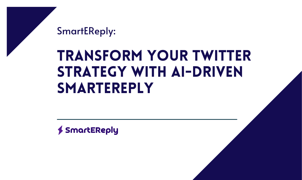 Discover how AI-powered SmartEReply can revolutionize your Twitter method, shop time, and grow your follower rely with attractive, relevant content using AI for Twitter.